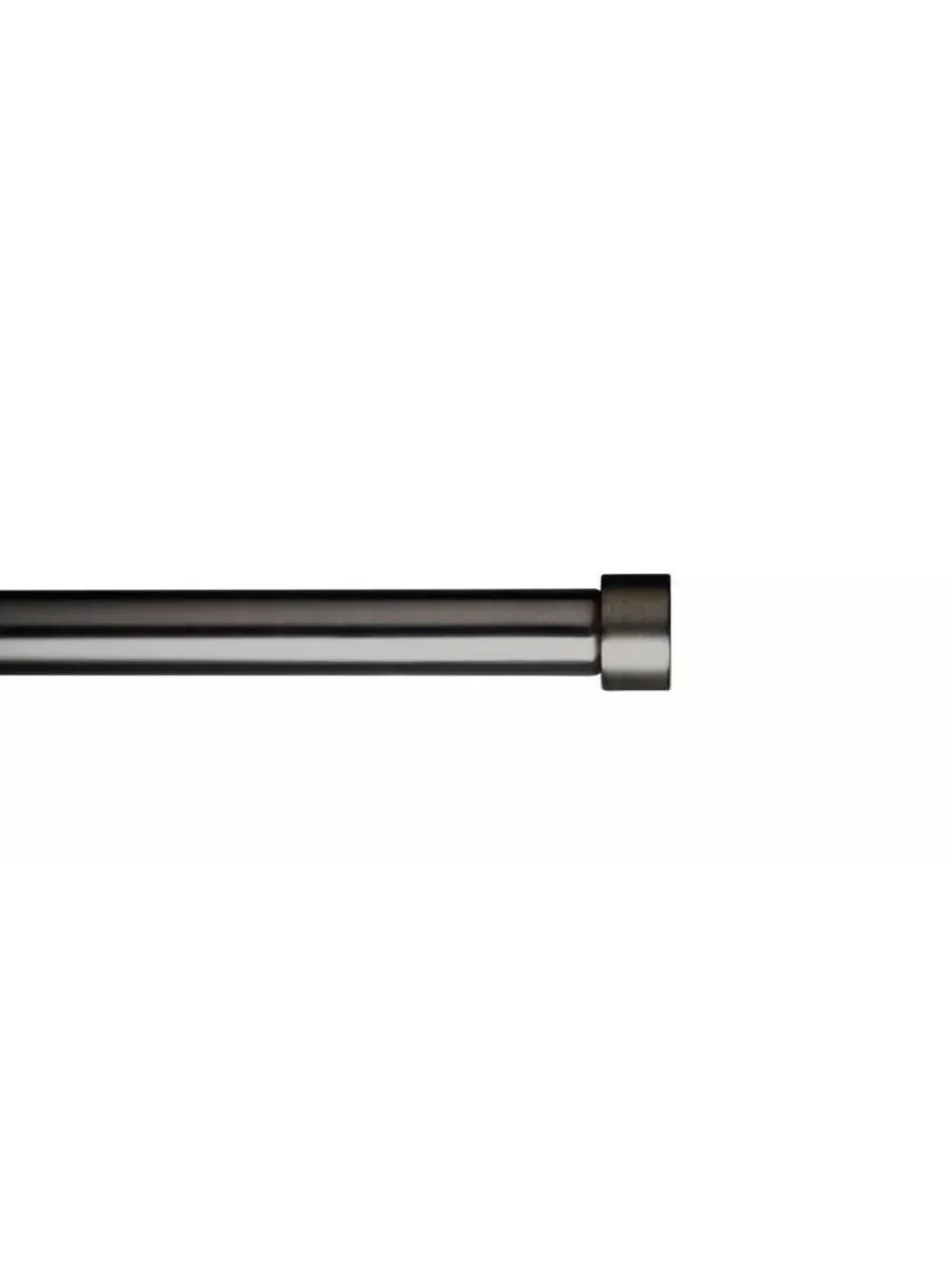 Threshold Dauntless Dark Metallic Gray Expandable Steel Curtain Rod 36